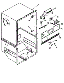 Liner parts for Kenmore Refrigerator 106.9631650 (1069631650, 106 9631650) from AppliancePartsPros.com