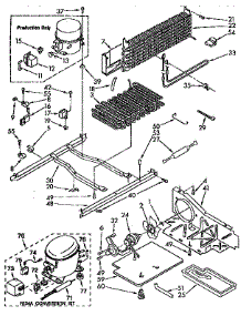 Unit parts for Kenmore Refrigerator 106.9631650 (1069631650, 106 9631650) from AppliancePartsPros.com