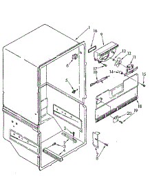 Liner parts for Kenmore Refrigerator 106.9702681 (1069702681, 106 9702681) from AppliancePartsPros.com