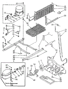 Unit parts for Kenmore Refrigerator 106.9702681 (1069702681, 106 9702681) from AppliancePartsPros.com