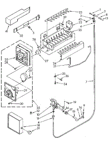 Icemaker parts for Kenmore Refrigerator 106.9702681 (1069702681, 106 9702681) from AppliancePartsPros.com