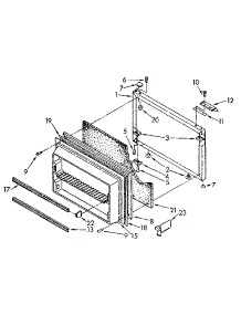 Freezer Door parts for Kenmore Refrigerator 106.9702681 (1069702681, 106 9702681) from AppliancePartsPros.com