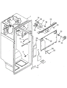 Liner parts for Kenmore Refrigerator 106.9705660 (1069705660, 106 9705660) from AppliancePartsPros.com