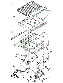 Compartment Separator parts for Kenmore Refrigerator 106.9705660 (1069705660, 106 9705660) from AppliancePartsPros.com