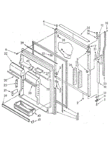 Refrigerator Door parts for Kenmore Refrigerator 106.9705660 (1069705660, 106 9705660) from AppliancePartsPros.com