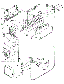 Icemaker parts for Kenmore Refrigerator 106.9705660 (1069705660, 106 9705660) from AppliancePartsPros.com