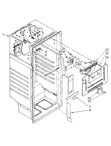 Liner parts for Kenmore Refrigerator 106.9708383 (1069708383, 106 9708383) from AppliancePartsPros.com