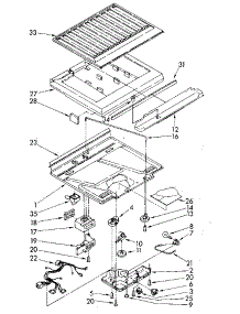 Compartment Separator parts for Kenmore Refrigerator 106.9708383 (1069708383, 106 9708383) from AppliancePartsPros.com