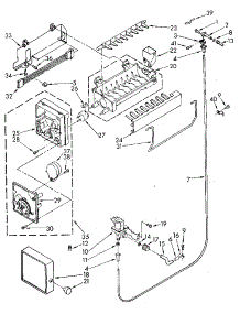 Icemaker parts for Kenmore Refrigerator 106.9708383 (1069708383, 106 9708383) from AppliancePartsPros.com