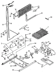 Unit parts for Kenmore Refrigerator 106.9708714 (1069708714, 106 9708714) from AppliancePartsPros.com
