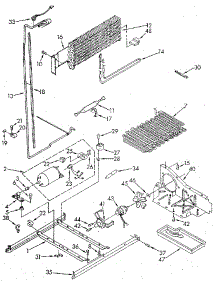 Unit parts for Kenmore Refrigerator 106.9708772 (1069708772, 106 9708772) from AppliancePartsPros.com