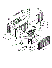 Cabinet parts for Sears Central Air Conditioner 1069710536 from AppliancePartsPros.com