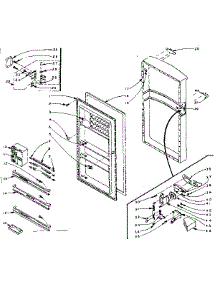 Refrigerator Door Parts parts for Kenmore Refrigerator 106.L12TL-F (106L12TL-F, 106 L12TL-F) from AppliancePartsPros.com