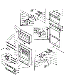 Refrigerator Door Parts parts for Kenmore Refrigerator 106.L13TD-F (106L13TD-F, 106 L13TD-F) from AppliancePartsPros.com