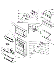 Refrigerator Door Parts parts for Kenmore Refrigerator 106.L13TDSL-F (106L13TDSL-F, 106 L13TDSL-F) from AppliancePartsPros.com