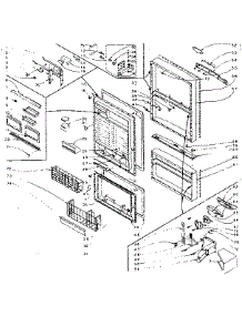 Refrigerator Door Parts parts for Kenmore Refrigerator 106.L15DL1-F (106L15DL1-F, 106 L15DL1-F) from AppliancePartsPros.com