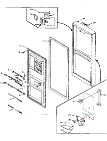 Refrigerator Door Parts parts for Kenmore Refrigerator 106.M12A-F (106M12A-F, 106 M12A-F) from AppliancePartsPros.com