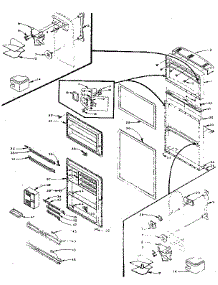 Refrigerator Door Parts parts for Kenmore Refrigerator 106.M12D1-F (106M12D1-F, 106 M12D1-F) from AppliancePartsPros.com
