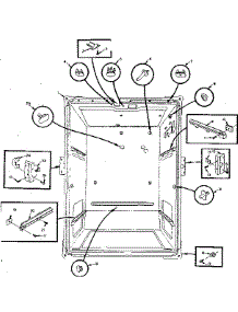 Refrigerator Lower Liner parts for Kenmore Refrigerator 106.M12DS1-F (106M12DS1-F, 106 M12DS1-F) from AppliancePartsPros.com