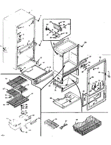Refrigerator Cabinet Parts parts for Kenmore Refrigerator 106.M13ESL-F (106M13ESL-F, 106 M13ESL-F) from AppliancePartsPros.com