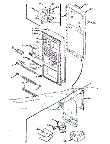 Refrigerators Door Parts parts for Kenmore Refrigerator 106.M9BS-F (106M9BS-F, 106 M9BS-F) from AppliancePartsPros.com