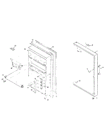 Refrigerator Door Parts parts for Kenmore Refrigerator 106.N10AL (106N10AL, 106 N10AL) from AppliancePartsPros.com
