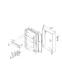 Door Parts parts for Kenmore Refrigerator 106.N12B-1 (106N12B-1, 106 N12B-1) from AppliancePartsPros.com