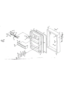Door Parts parts for Kenmore Refrigerator 106.N12CL (106N12CL, 106 N12CL) from AppliancePartsPros.com