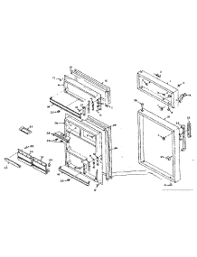 Door Parts parts for Kenmore Refrigerator 106.N12D-1 (106N12D-1, 106 N12D-1) from AppliancePartsPros.com