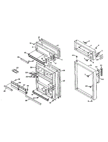 Door Parts parts for Kenmore Refrigerator 106N14E from AppliancePartsPros.com