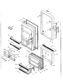 Door Parts parts for Kenmore Refrigerator 106.N14FS-1 (106N14FS-1, 106 N14FS-1) from AppliancePartsPros.com