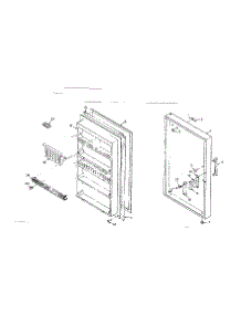 Refrigerator Door Parts parts for Kenmore Refrigerator 106.R10AL (106R10AL, 106 R10AL) from AppliancePartsPros.com