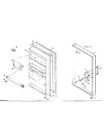 Door Parts parts for Kenmore Refrigerator 106.R10AL1 (106R10AL1, 106 R10AL1) from AppliancePartsPros.com