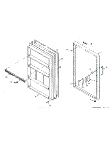 Refrigerator Door Parts parts for Kenmore Refrigerator 106R12A from AppliancePartsPros.com