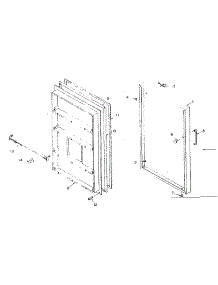 Door Parts parts for Kenmore Refrigerator 106.R12A1 (106R12A1, 106 R12A1) from AppliancePartsPros.com