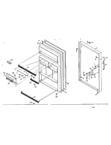 Refrigerator Door Parts parts for Kenmore Refrigerator 106.R12C1 (106R12C1, 106 R12C1) from AppliancePartsPros.com