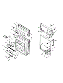 Refrigerator Door Parts parts for Kenmore Refrigerator 106R12D from AppliancePartsPros.com