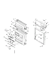 Refrigerator Door Parts parts for Kenmore Refrigerator 106.R12DL1 (106R12DL1, 106 R12DL1) from AppliancePartsPros.com