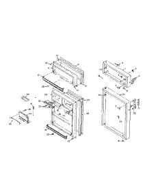Door Parts parts for Kenmore Refrigerator 106.R14E1 (106R14E1, 106 R14E1) from AppliancePartsPros.com