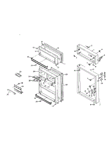 Door Parts parts for Kenmore Refrigerator 106.R14EL (106R14EL, 106 R14EL) from AppliancePartsPros.com
