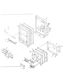 Refrigerator Door parts for Kenmore Refrigerator 106.R14FL (106R14FL, 106 R14FL) from AppliancePartsPros.com