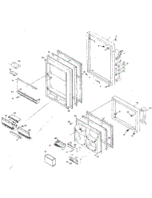 Door Parts parts for Kenmore Refrigerator 106.R14FL1 (106R14FL1, 106 R14FL1) from AppliancePartsPros.com