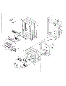 Door Parts parts for Kenmore Refrigerator 106.R14G1 (106R14G1, 106 R14G1) from AppliancePartsPros.com