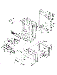 Door Parts parts for Kenmore Refrigerator 106.R14GIM (106R14GIM, 106 R14GIM) from AppliancePartsPros.com