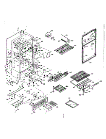 Refrigerator Cabinet Parts parts for Kenmore Refrigerator 106.RG13T (106RG13T, 106 RG13T) from AppliancePartsPros.com