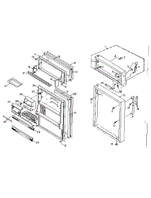 Refrigerator Door Parts parts for Kenmore Refrigerator 106.RG13T (106RG13T, 106 RG13T) from AppliancePartsPros.com