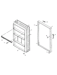 Door Parts parts for Kenmore Refrigerator 106S12A from AppliancePartsPros.com