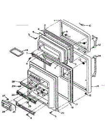 Door Parts parts for Kenmore Refrigerator 106.S12DL1 (106S12DL1, 106 S12DL1) from AppliancePartsPros.com