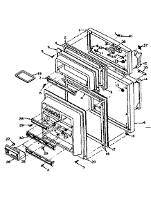 Door parts for Kenmore Refrigerator 106.S12E-3 (106S12E-3, 106 S12E-3) from AppliancePartsPros.com