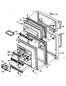 Refrigerator Door Parts parts for Kenmore Refrigerator 106S14D from AppliancePartsPros.com